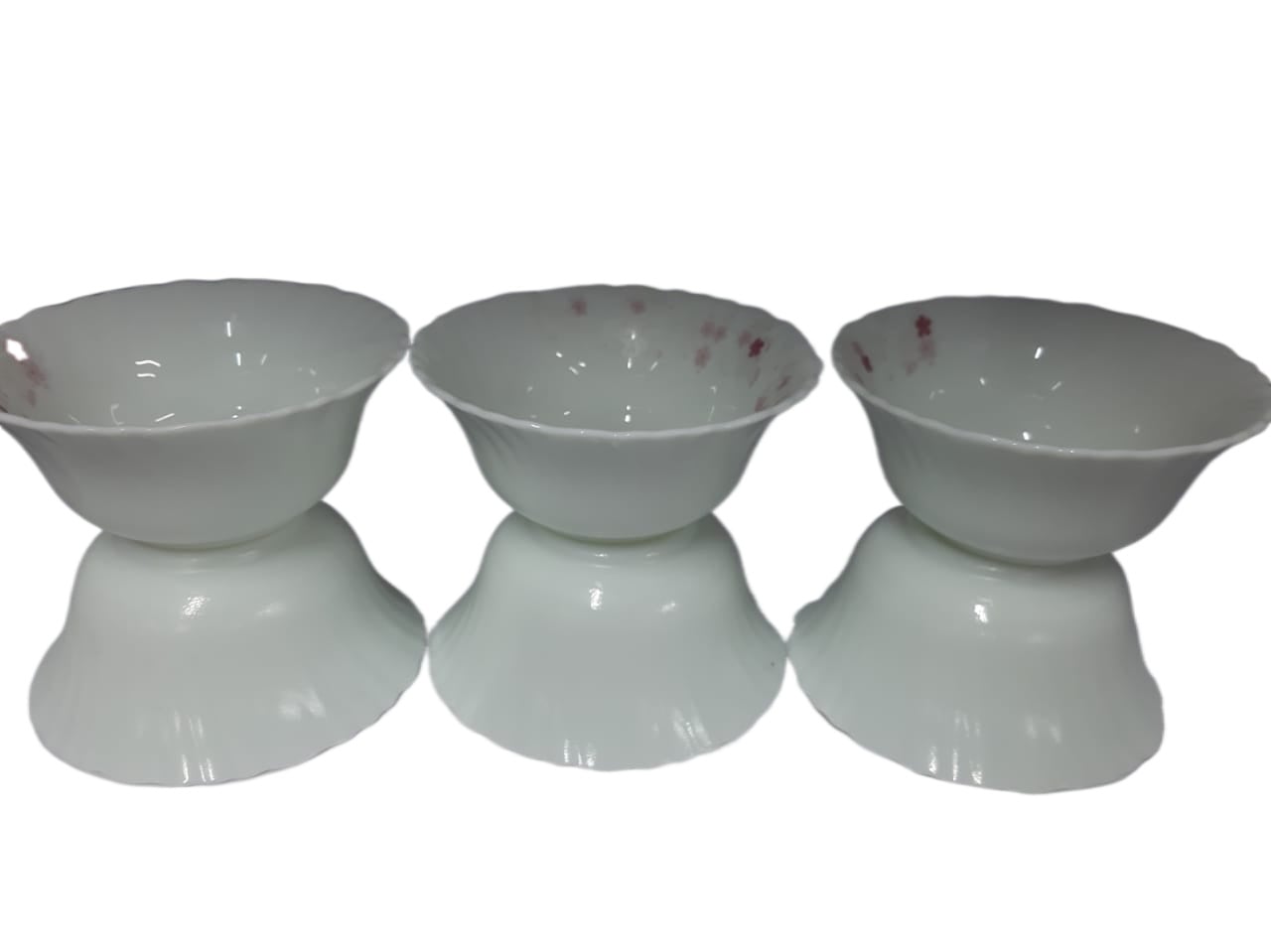 Picture of Premium Ceramic 6 Peach Soup Set - White