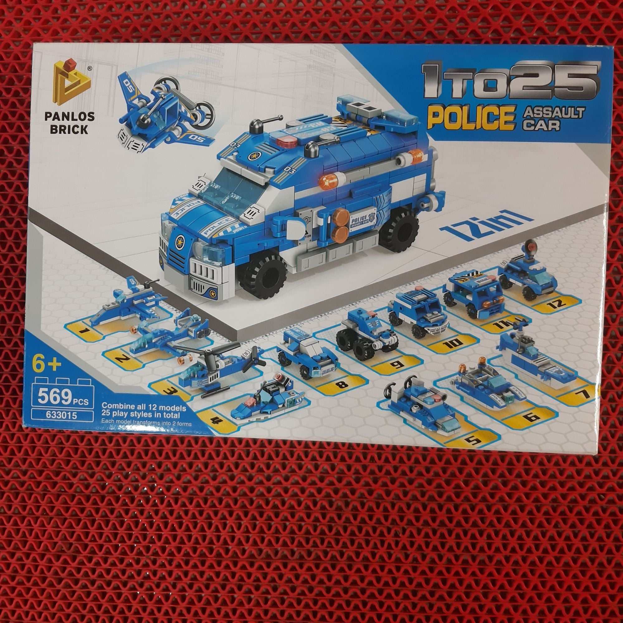 Picture of 1 To 25 police assault car - Blue