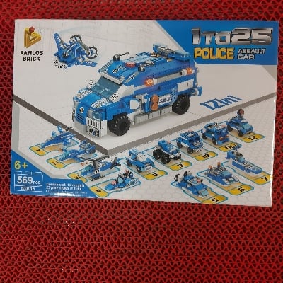 Picture of 1 To 25 police assault car - Blue