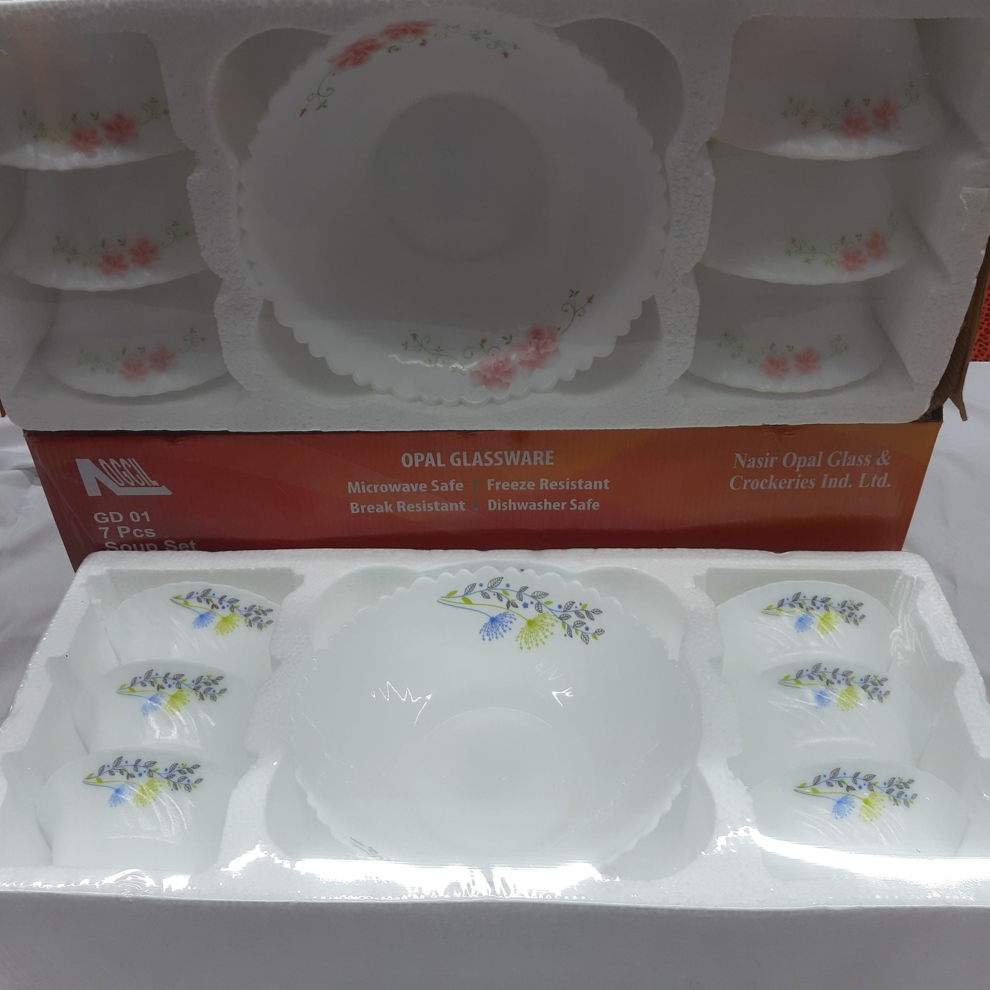 Picture of Nasir opal glass & crockeries lnd ltd Gd 01 7pcs soup set - Multicolor