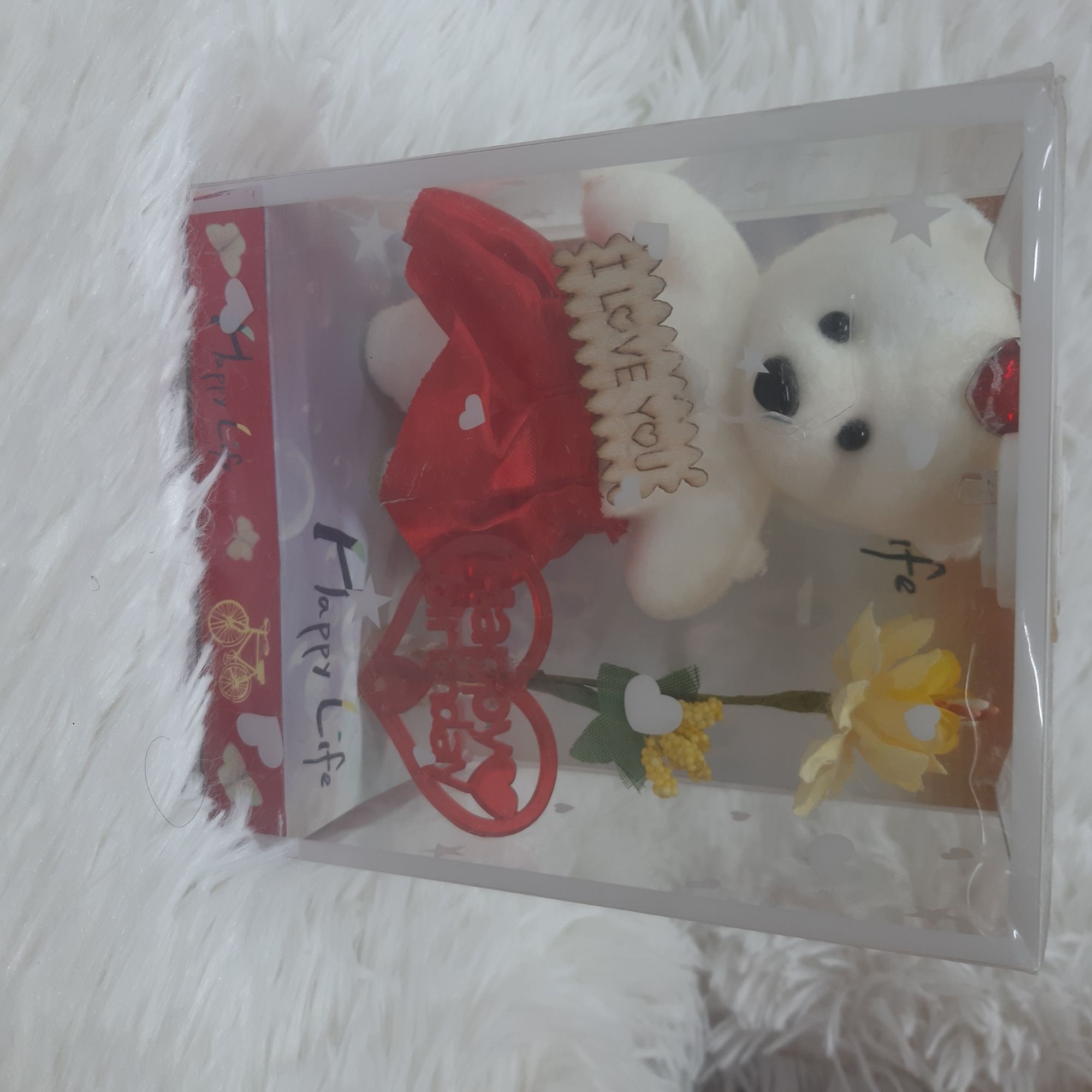 Picture of Valentine Panda showpiece gift - Multicolor