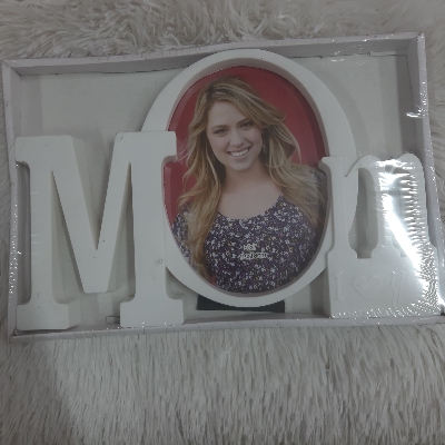 Picture of mom photo frame - White