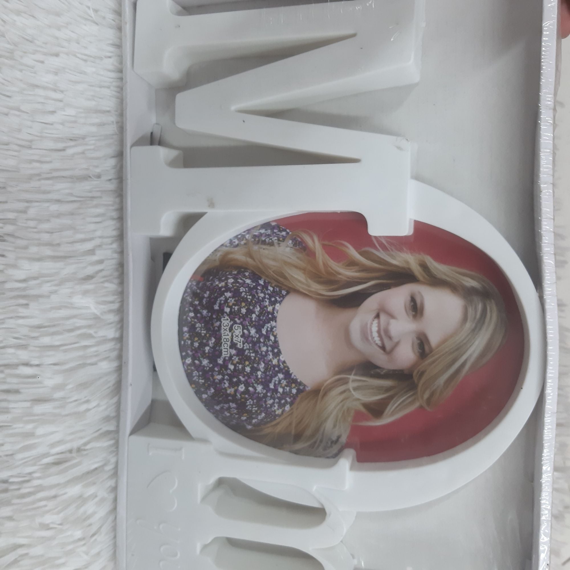 Picture of mom photo frame - White