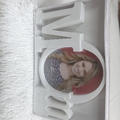 Picture of mom photo frame - White