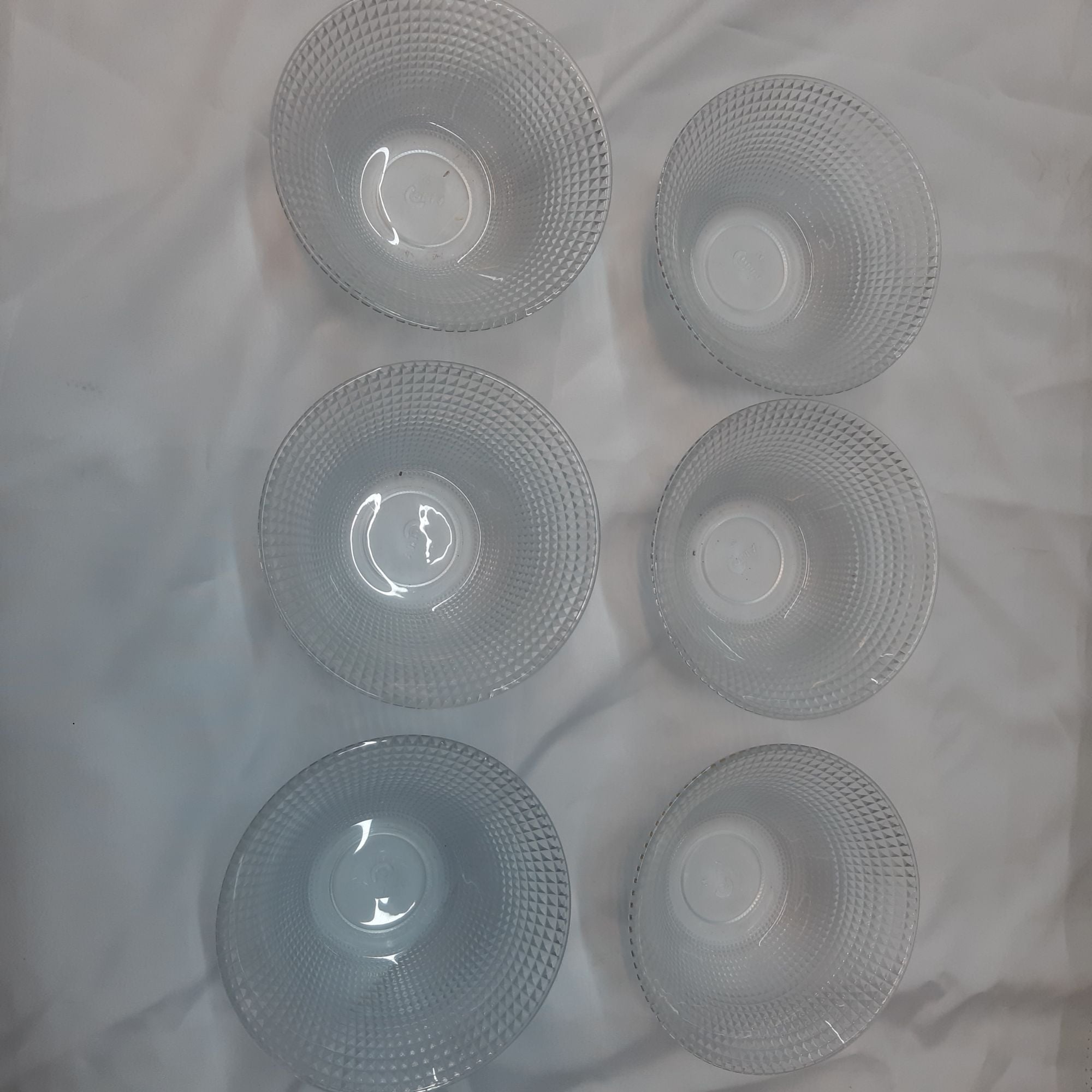 Picture of olila glassware 6pis bowl set - White
