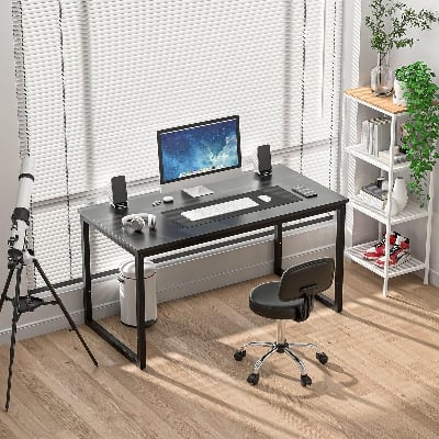 Picture of Computer Desk – Working Table  Drawers &  Shelf for Home Office Black