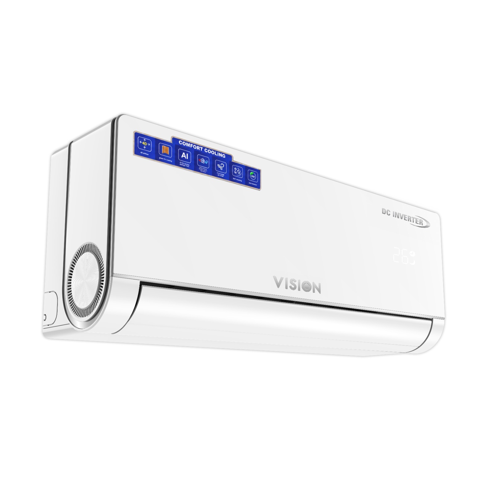 Picture of VISION 1.5 Ton Split Type Inverter Air Conditioner (VSN-18KINV-AromaCool-G) White
