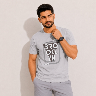 Picture of Grey Slim Winner Men'S T Shirt 