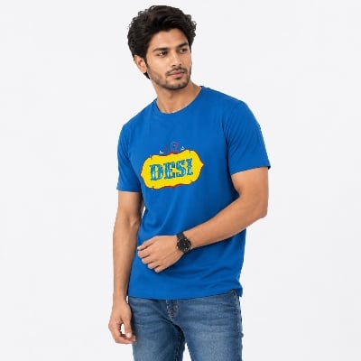 Picture of Blue Sapphire Slim Winner Men'S T Shirt 