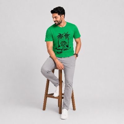 Picture of Green Slim Winner Men'S T Shirt 