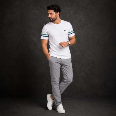 Picture of White Slim Winner Men'S T Shirt 