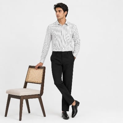 Picture of Winner' S  White Stripe Shirt