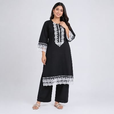 Picture of Black Ladies Cord Set  