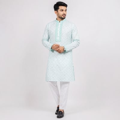 Picture of Winner Mens Mint Mix Panjabi 