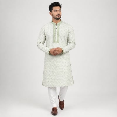Picture of Winner Mens Wasabi Mix Panjabi 