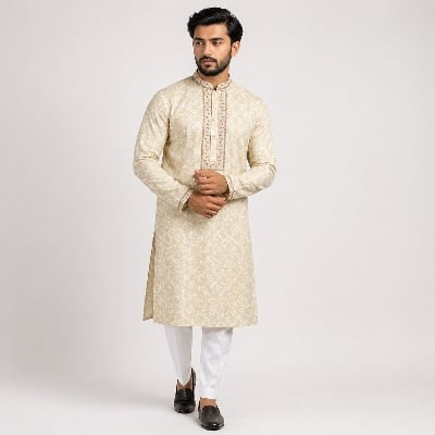 Picture of Winner Mens Buttel Mix Panjabi 