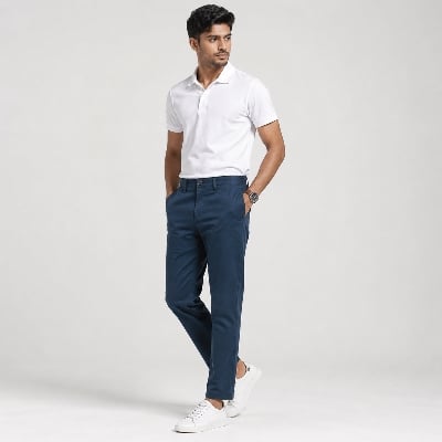 Picture of Winner Men's Navy Twill Pant  