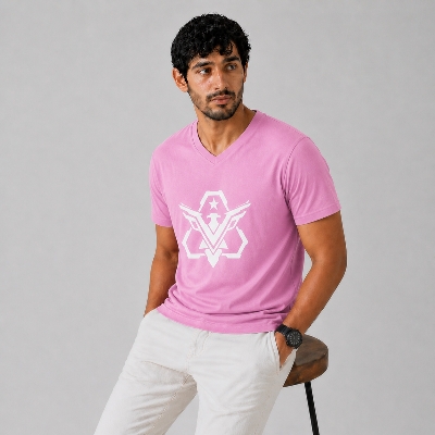 Picture of Winner Mens Pink T Shirt  - pink
