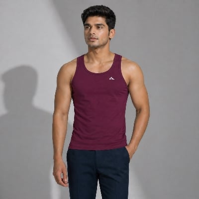 Picture of Winner Mens Maroon Rampage Vest  - marron