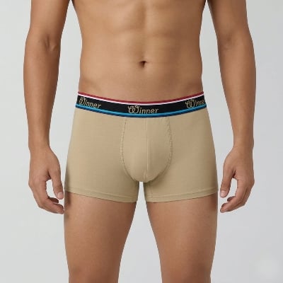 Picture of Winner Mens Gold Luxury Boxer  - beige