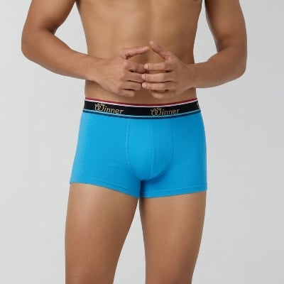 Picture of Men's Blue Luxury Boxer  - blue