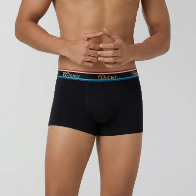 Picture of Men's Black Luxury Boxer  - black