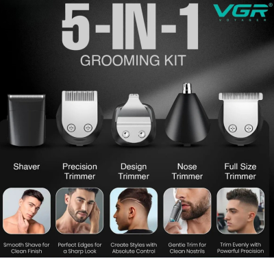 Picture of VGR V-108 Multi-Functional 10-in-1 Grooming Kit for Men