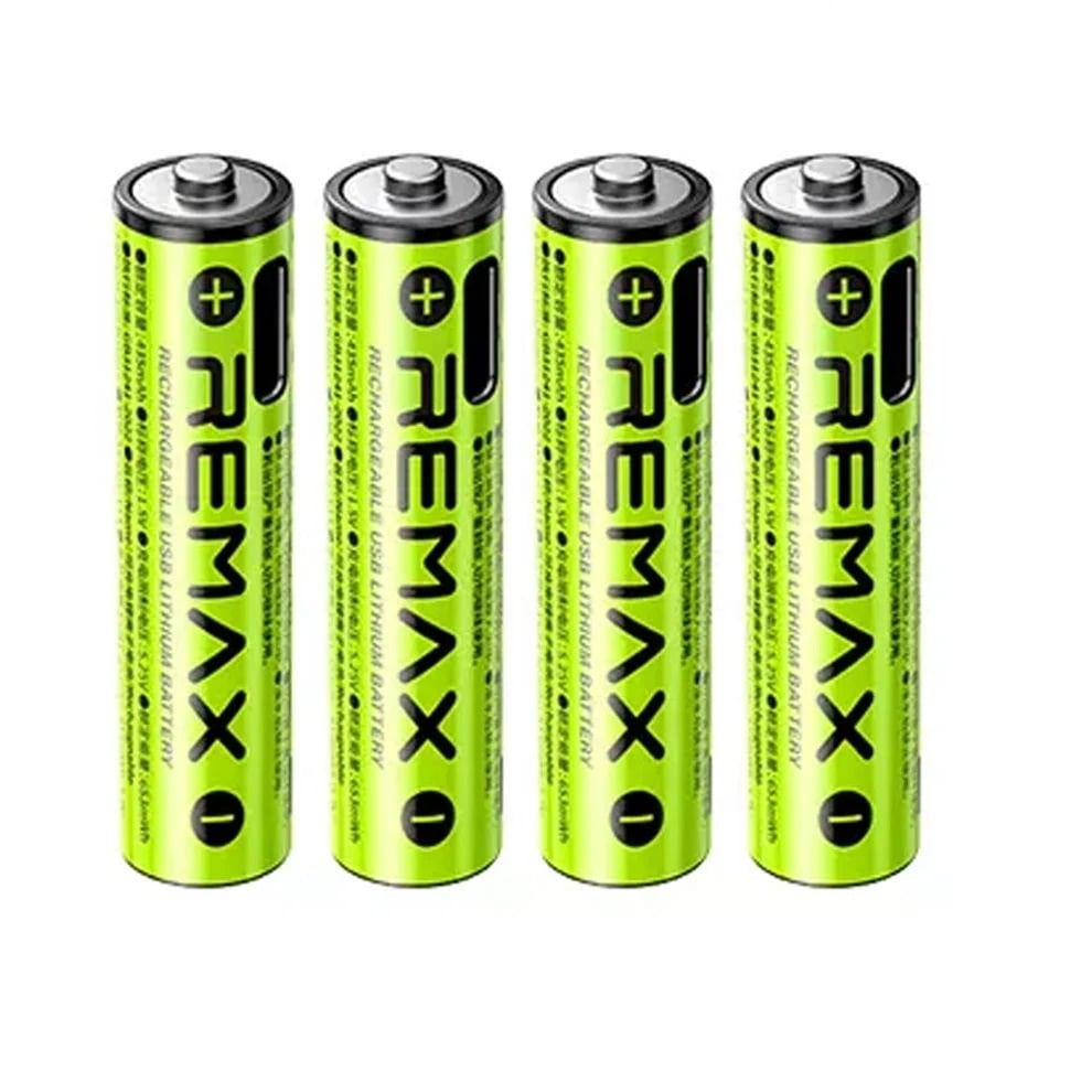 Picture of Remax AAA-02 Rechargeable Lithium Battery Bundle of 4 Piece - Multicolor