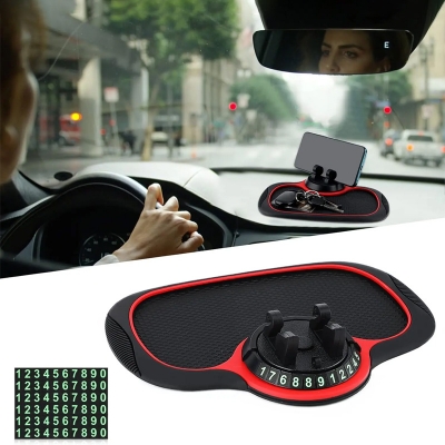 Picture of 3 in 1 Car Dashboard Non Slip mobile Pad Mobile Phone Holder, Augot 360° Rotatable Car Anti-Skid Pad