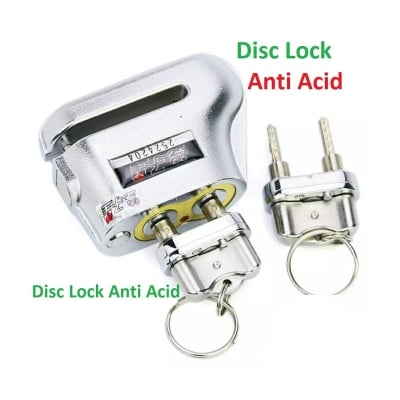 Picture of Disc Lock Double Key Anti Acid Heavy Duty