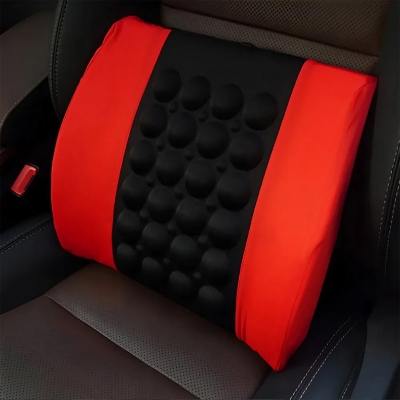 Picture of Car Massaging Back Cushion - Black & red