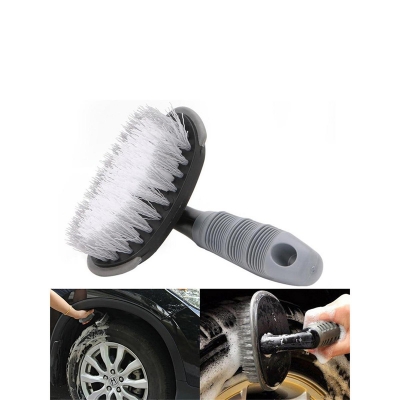 Picture of Tire Cleaning Brush T-Shaped Vehicle Wheel Hub Wash Brush - Gray