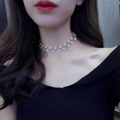 Picture of Korean Style Pearl Necklace for girls