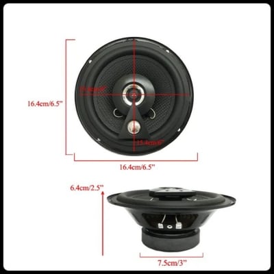 Picture of 2Pcs JBL 3 Way 6” Car Coaxial New Door Speaker Set GTO603