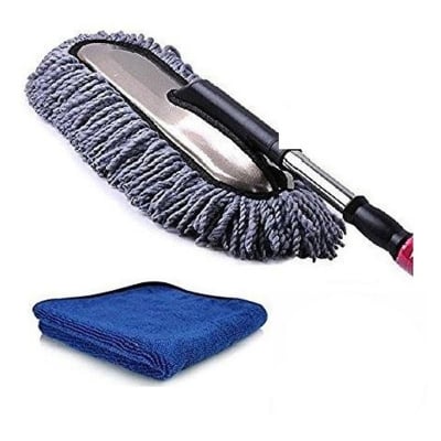 Picture of Car Cleaning Microfiber Duster+ Microfiber Towel Combo