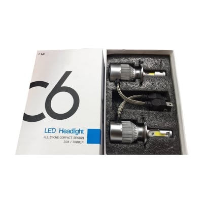 Picture of C6 LED H4 Headlight bulb 2pcs for Car & Motorcycle