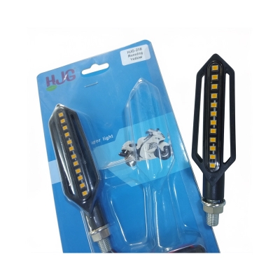 Picture of Led Motorcycle Turn Signals Indicator Amber Light Compatible with all Bikes Pack of 2