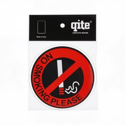 Picture of No Smoking Sticker Decal Tobacco Warning Sign for Business No Smoking Sticker Tobacco Warning Sign for Business