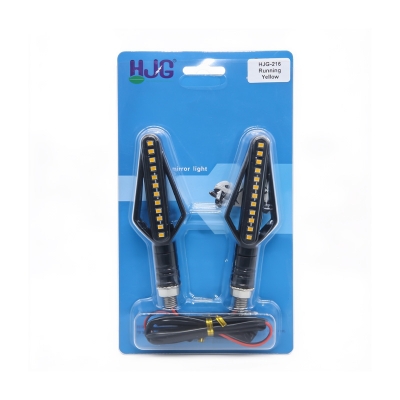 Picture of Led Motorcycle Turn Signals Indicator Amber Light Compatible with all Bikes Pack of 2
