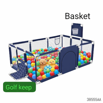 Picture of Premium Baby Playpen with MatPlaypen for  Indoor & OutdoorSafety Baby Play Pen with-Navy Blue