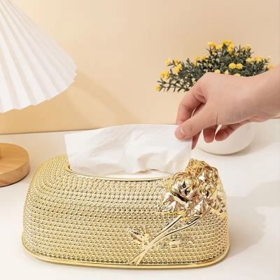 Picture of Luxury Drawout Tissue Box, European-style Tissue Box