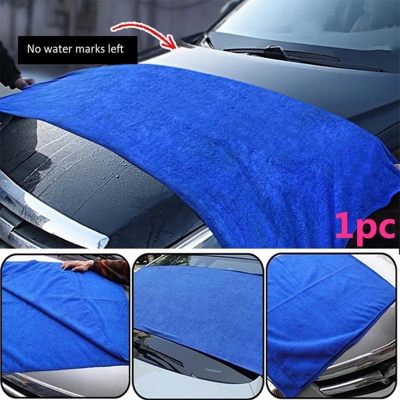 Picture of Large Microfiber Cleaning and Washing Towel - Blue