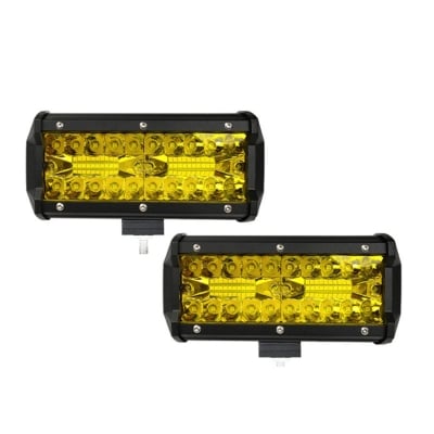 Picture of Car Fog light Triple Row Offroad Light Bar yellow led heavy Fog light- 2pcs( winter special)
