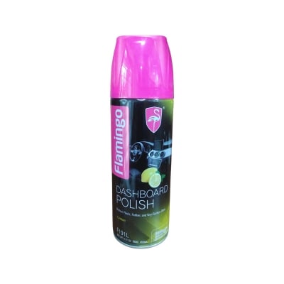 Picture of Flamingo dashboard polish Lemon flavor-450ml for bike,car,steel furniture, bed use for instant shine.