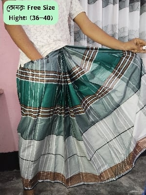 Picture of Smart lungi | Pocket lungi | Digital lungi | Smart Ready Lungi with Pocket for Men | Premium Breathable Cotton Lungi | Comfortable lungi | Stylish Bangladeshi Lungi | Eid collection | Trendy lungi| Amanotsha Pocket lungi