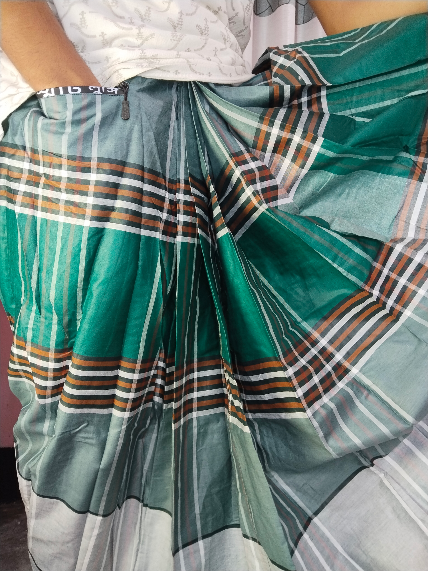Picture of Smart lungi | Pocket lungi | Digital lungi | Smart Ready Lungi with Pocket for Men | Premium Breathable Cotton Lungi | Comfortable lungi | Stylish Bangladeshi Lungi | Eid collection | Trendy lungi| Amanotsha Pocket lungi