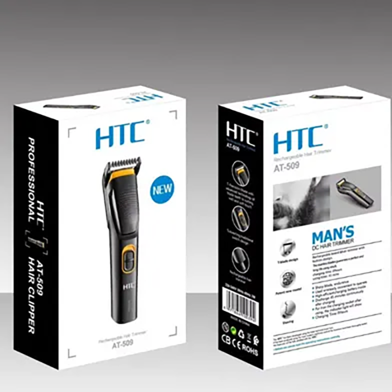 Picture of HTC AT-509 Rechargeable Men’s Beard Trimmer Self-Sharpening Blades for Beard and Hair Care