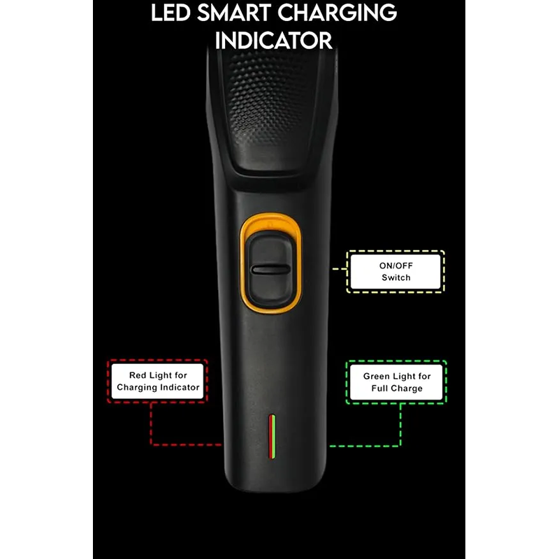 Picture of HTC AT-509 Rechargeable Men’s Beard Trimmer Self-Sharpening Blades for Beard and Hair Care