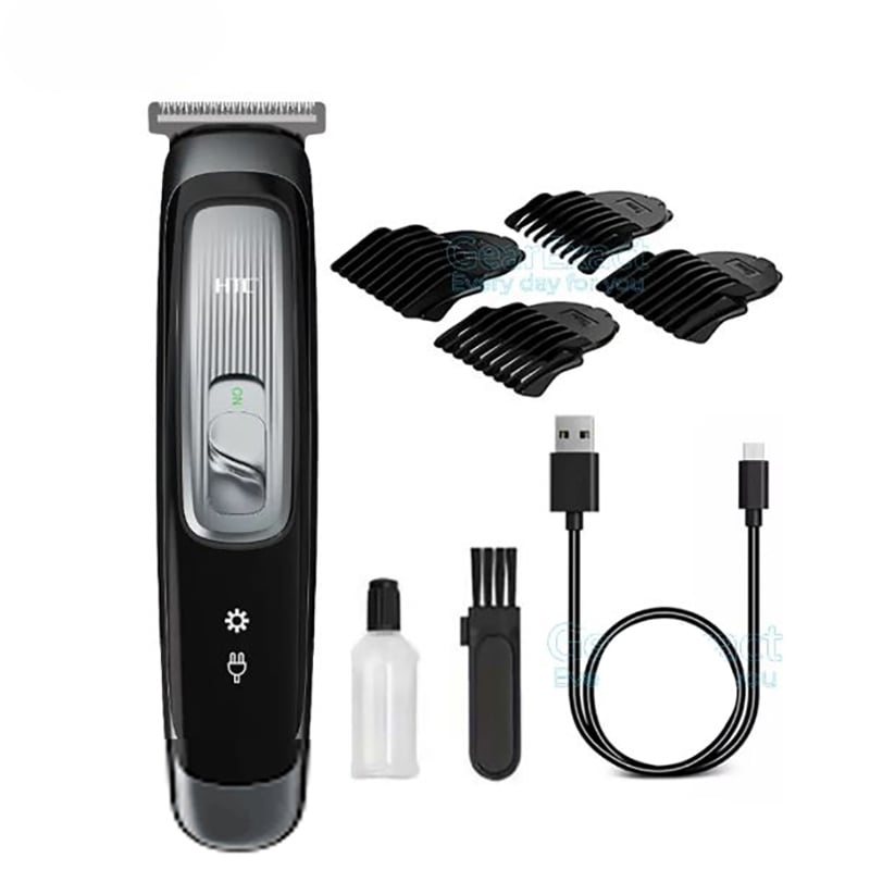 Picture of HTC AT-505 zero cutting Men Hair Trimmer USB Charge Hair Clippers Beard Trimmer Professional.