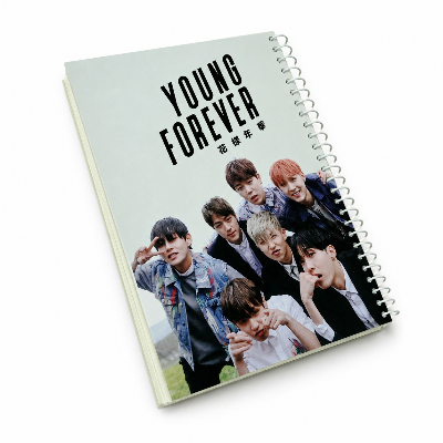 Picture of BTS mini Dairy pocket Notebook Pads for BTS lover bts fan Multicolor A6